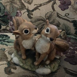 Masterpiece, porcelain Vintage, chipmunks, figuring